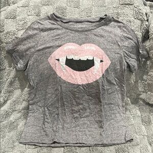 Gray Vampire Lips women’s T-Shirt